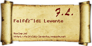 Felföldi Levente névjegykártya